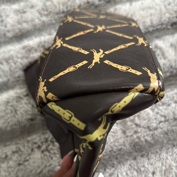 Longchamp Black and Gold Clutch Bag - Picture 8 of 12